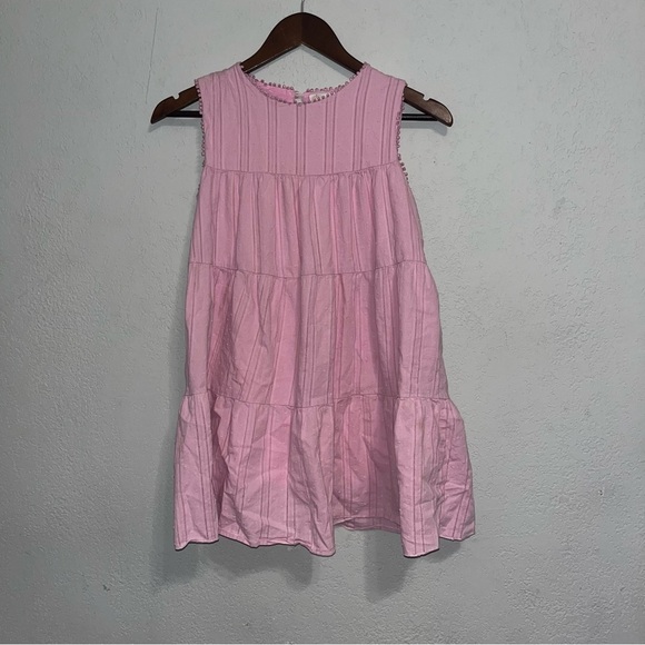 Kid's GB Girls Gianni Bini Pink Tiered Sleeveless Dress - Picture 2 of 8